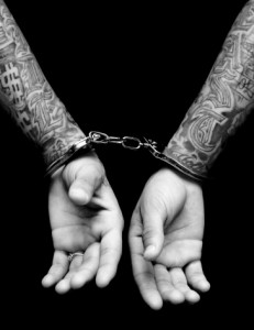 Arrested in Handcuffs